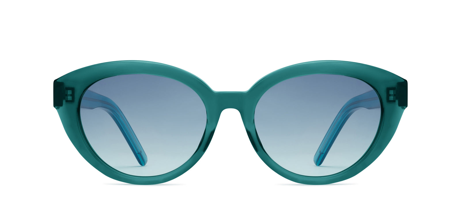Mad In Italy Up! Tosca Teal Blue Cat Eye Eyeglass Frames 50-17-140 C03 Italy Caterina | Mad in Italy main image 2