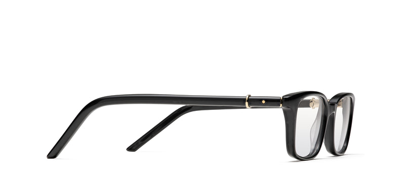 RMNYC 886 in black with shiny gold hinge 10gh
